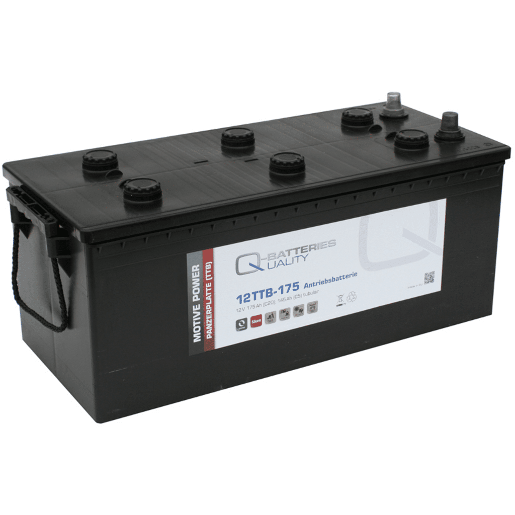Batería Qbatteries Tubular Plate Battery 12TTB-175. 175 Ah 12V. 512x223x220mm