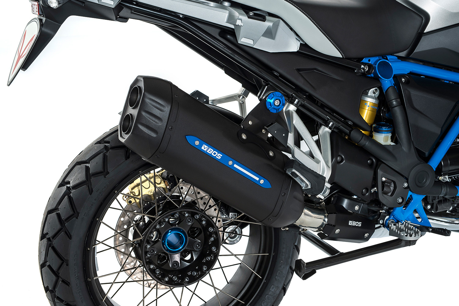 Silenciador trasero BOS Slip-On R 1200 GS LC «Desert Fox» Rallye Edition