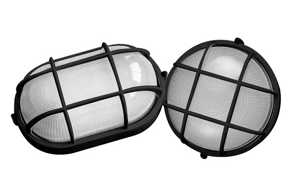 PLAFON C/REJILLA OVAL NEGRO – 165216