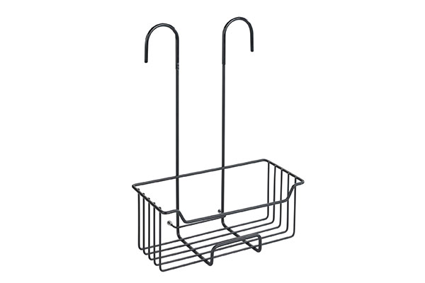 CESTO DUCHA COLGAR ACERO INOX. MILO WENKO 24525 NEGRO
