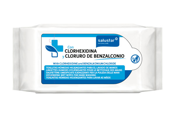 TOALLITAS HUMEDAS HIGIENIZANTES SALUSTAR COVID PAQUETE DE 10 UDS
