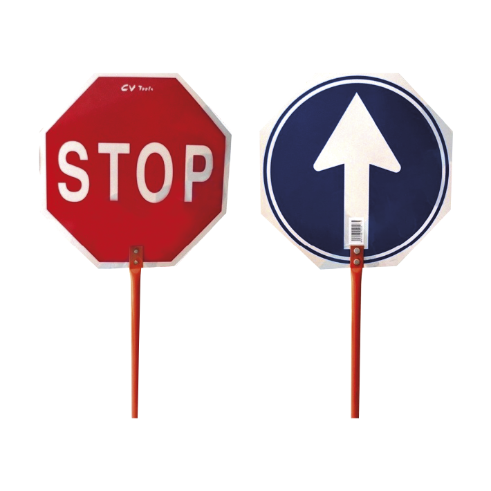 Señal obra c/mango STOP – PASO