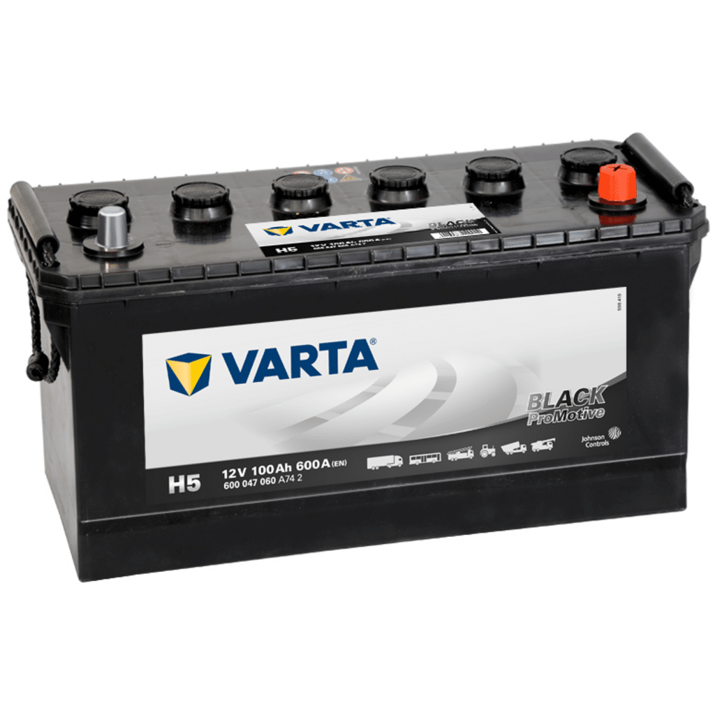 Batería Varta Promotive Black H5. 100 Ah – 600A(EN) 12V. 413x175x220mm