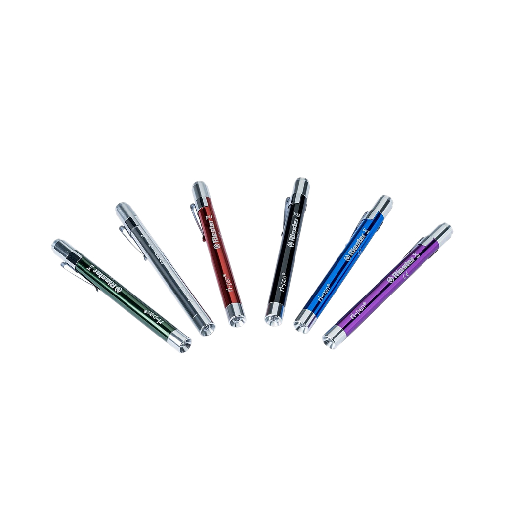 Linterna de diagnóstico luz led ri-pen caja de 6 uds colores variados