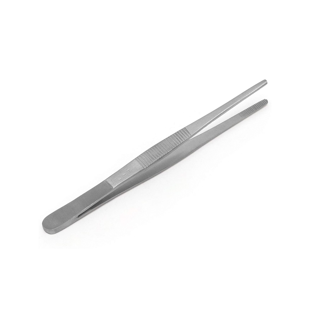 Pinza de disección recta sin dientes 14 cm