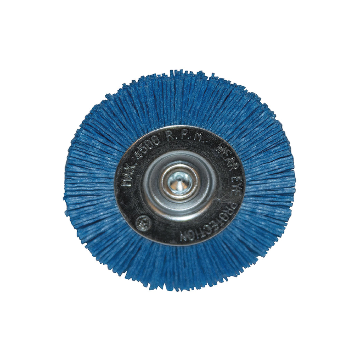 Cepillo circular abrasivo suave nylon azul 75mm