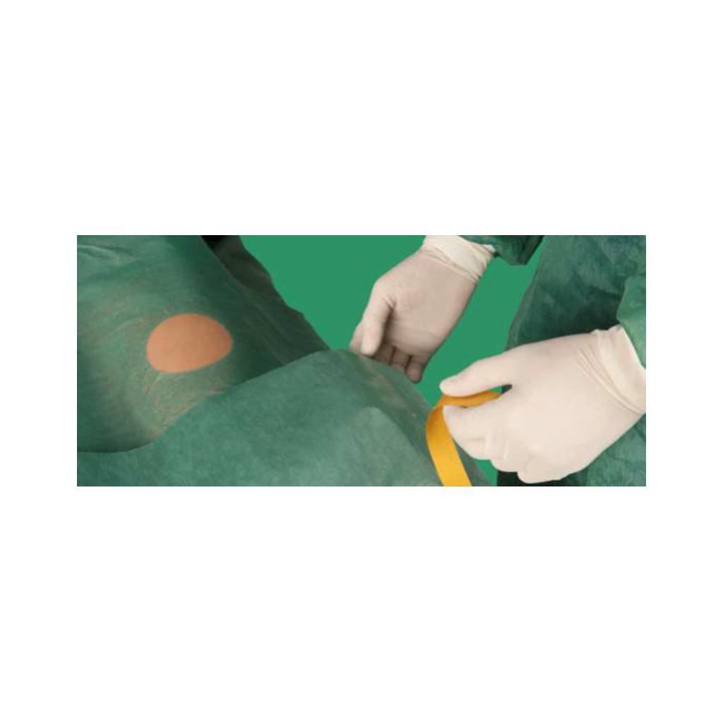 Talla estéril de tejido sin tejer absorbente de 20gr. verde 80 cm x 100 cm caja de 100 uds - Imagen 3