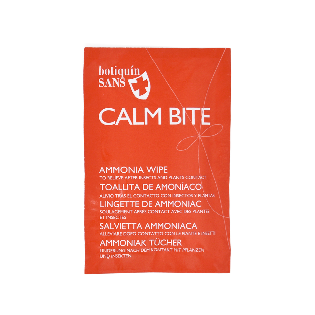 Toallita de amoniaco para picadura de insectos CALM BITE Bolsa de 50 uds