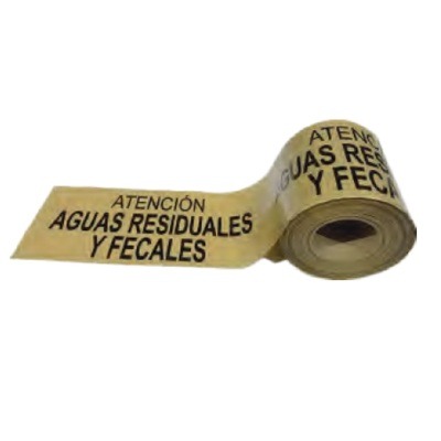 Cinta Aguas Residuales Señalización Subterránea