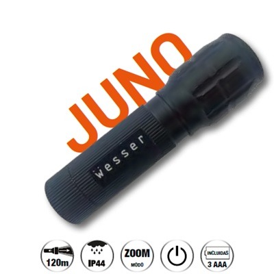 Linterna Juno 300 lúmenes IP44