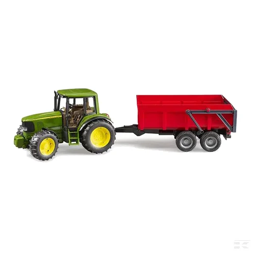 Bruder juguete John Deere 6920 con remolque basculante