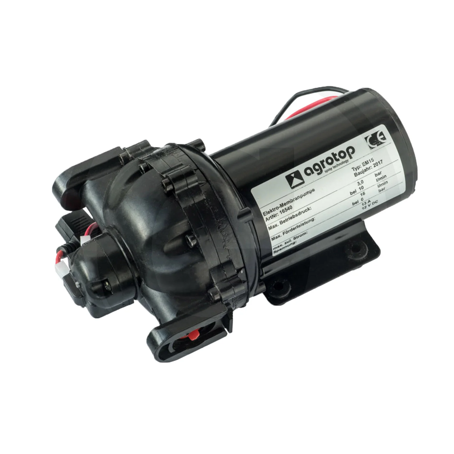 Bomba de Membrana Eléctrica Agrotop EM – 12V / 16 l/min