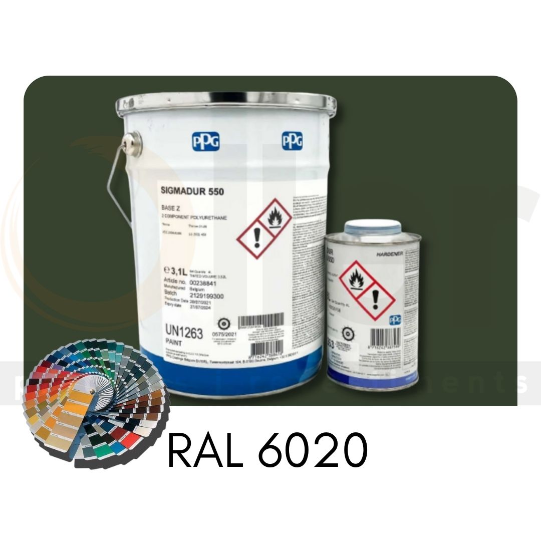 RAL 6020 Sigmadur 550 RAL Verde Cromo A+B 4L | Esmalte poliuretano de 2 componentes