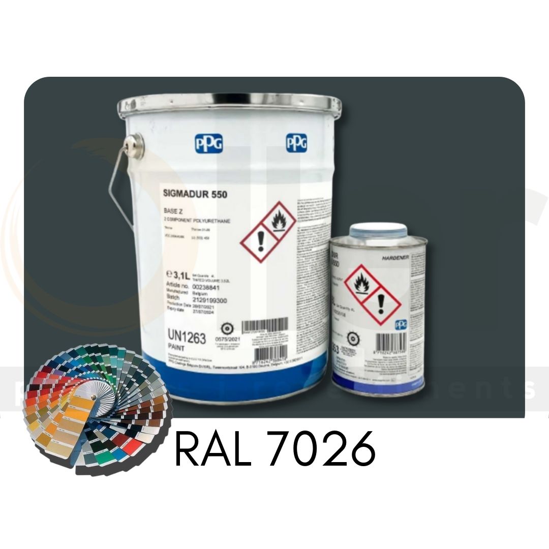 Sigmadur 550 RAL 7026 Gris Granito A+B 4L | Esmalte poliuretano de 2 componentes