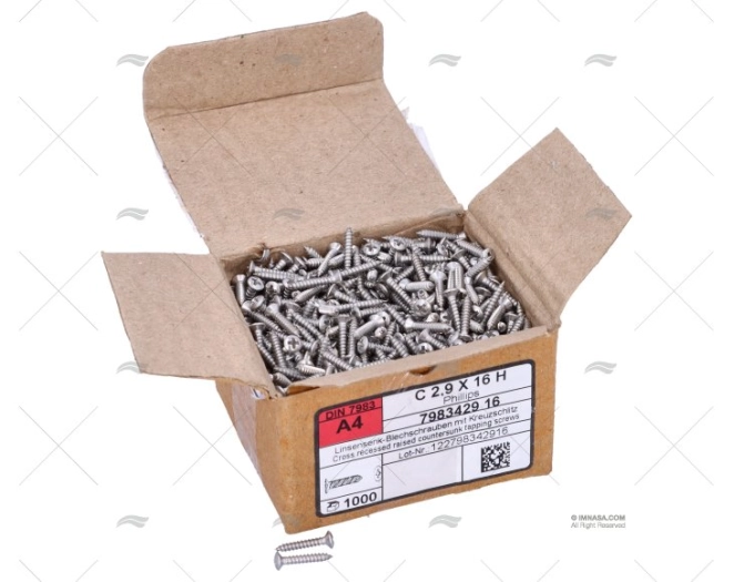 TORNILLO DIN7983 A4 2.9×16 (1000)