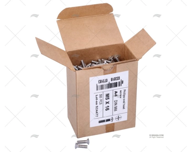 TORNILLO DIN966 A4 5×16 (500)